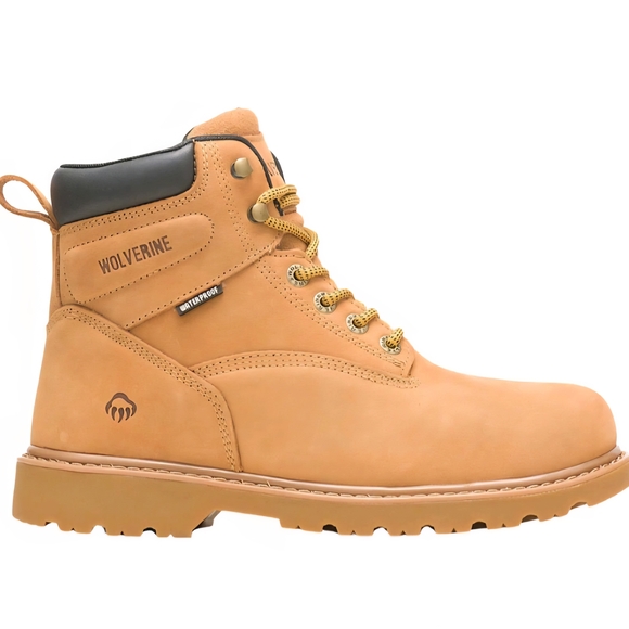 Wolverine Men's Tan Work Boots - Picture 5 of 7